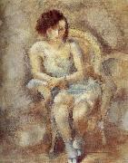 Jules Pascin Younger Gril oil